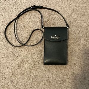 Black Kate Spade phone crossbody